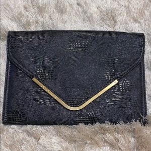 BCBGeneration Charcoal Envelope Clutch